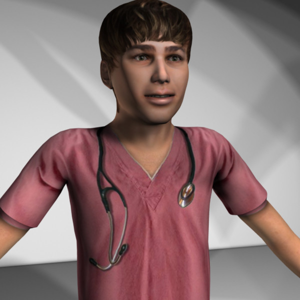 3d model rigged medical personnel - Medical Personnel Collection Rigged - Men #2 by MasonMotion